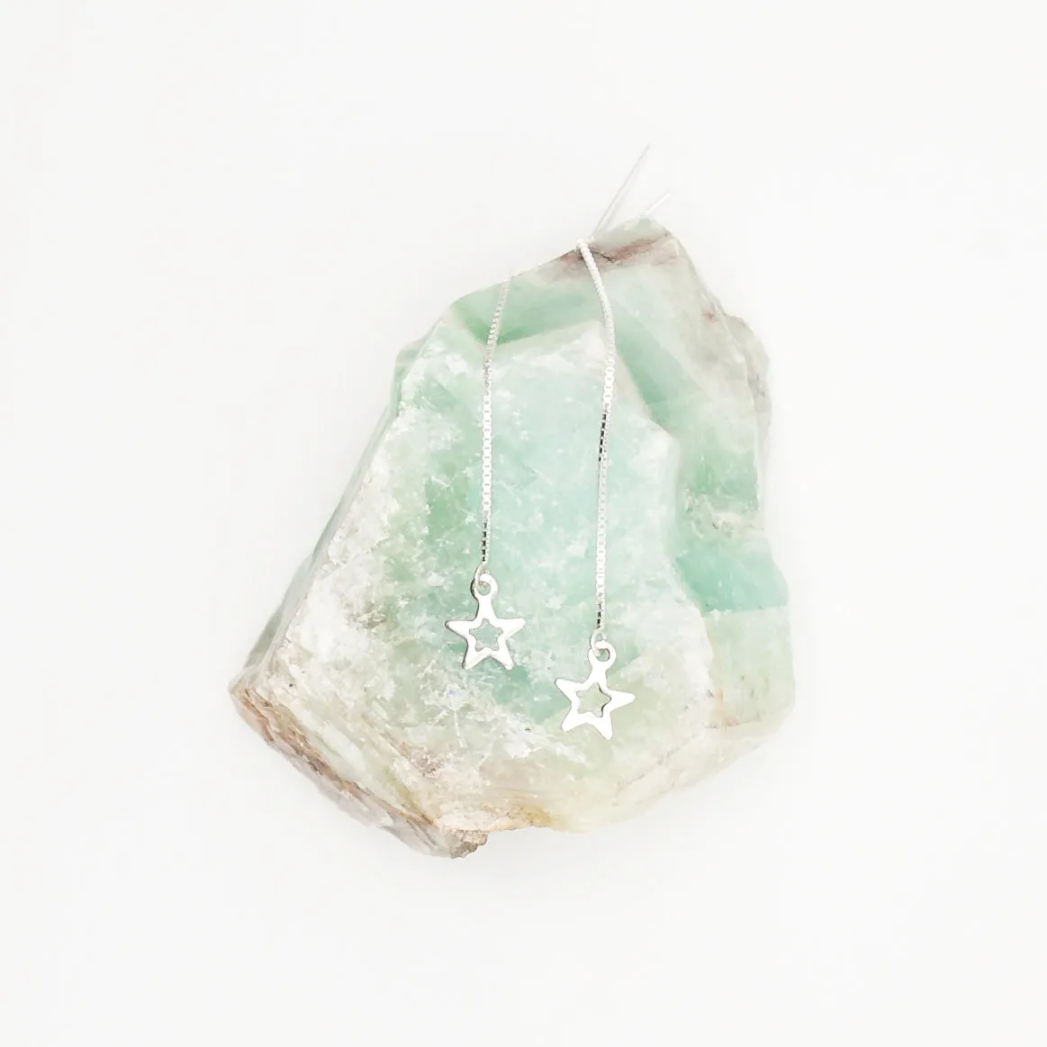 Earring Threader Star Sterling Silver