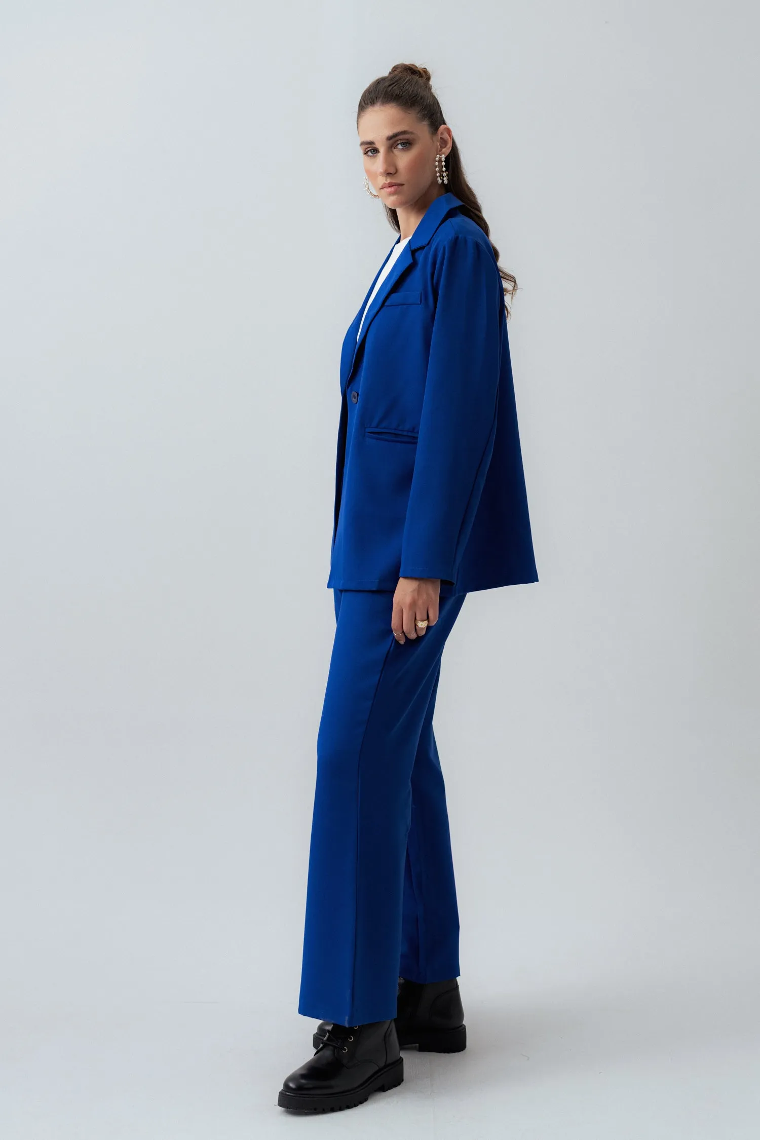 ELECTRIC BLUE RELAXED FIT TAILORED BLAZER