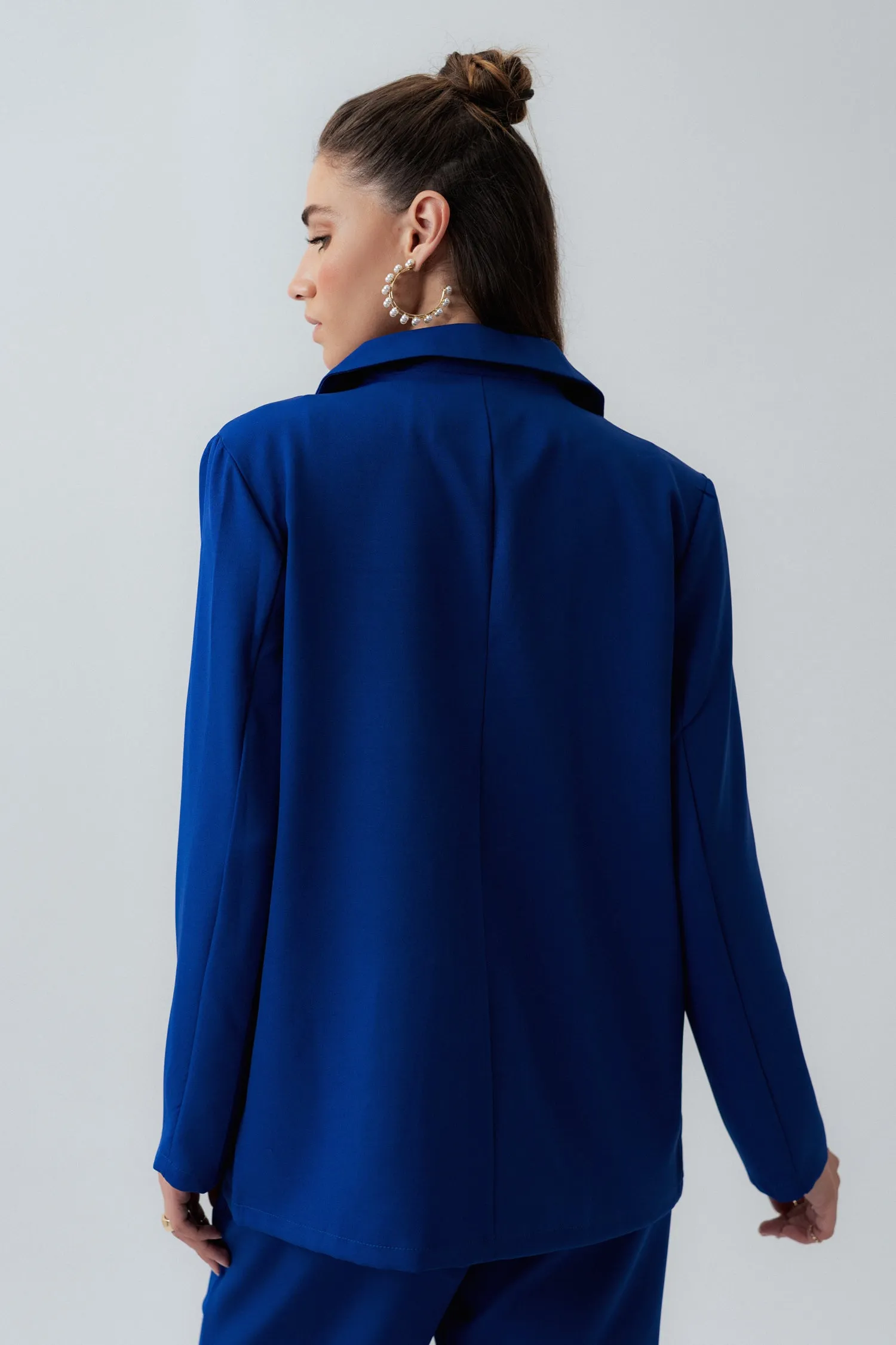 ELECTRIC BLUE RELAXED FIT TAILORED BLAZER