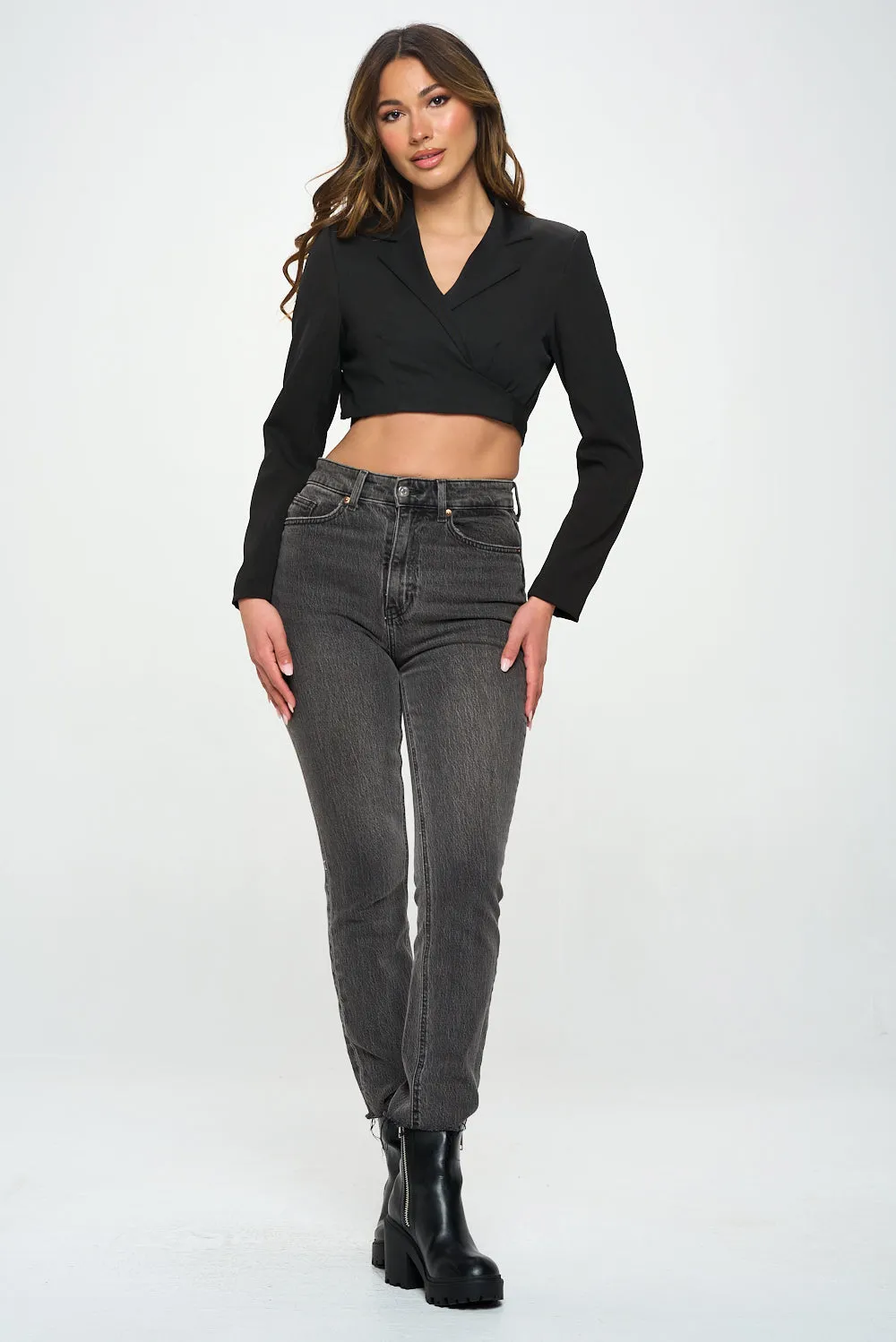 Elegance Wrap Tie Blazer