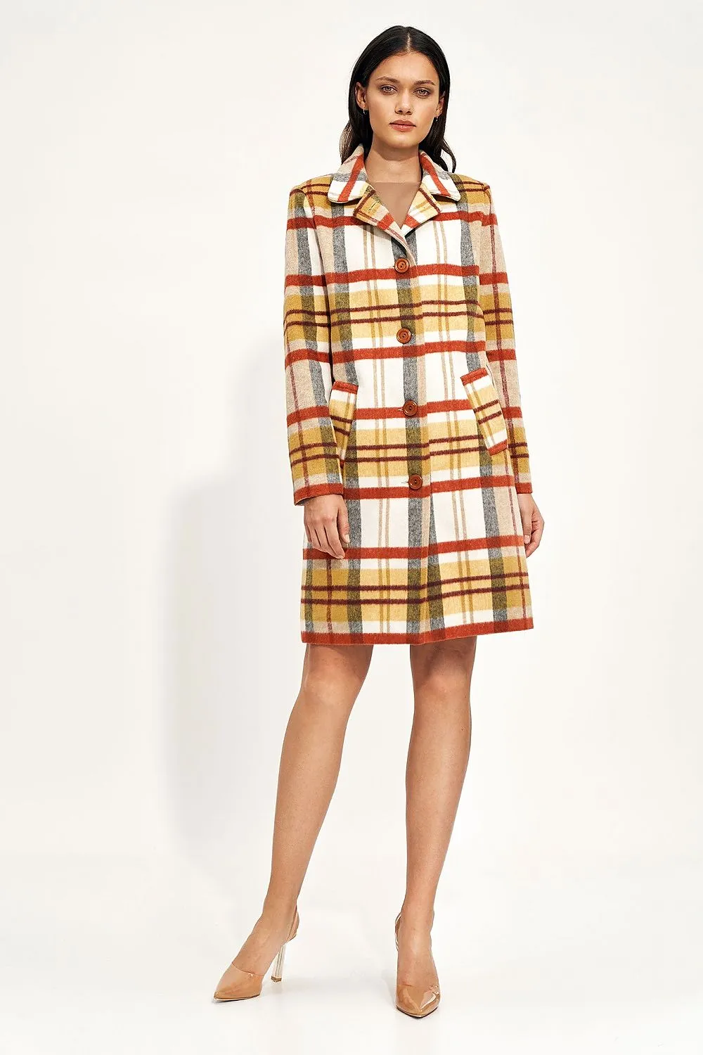Elegant Buttoned Casual Coat