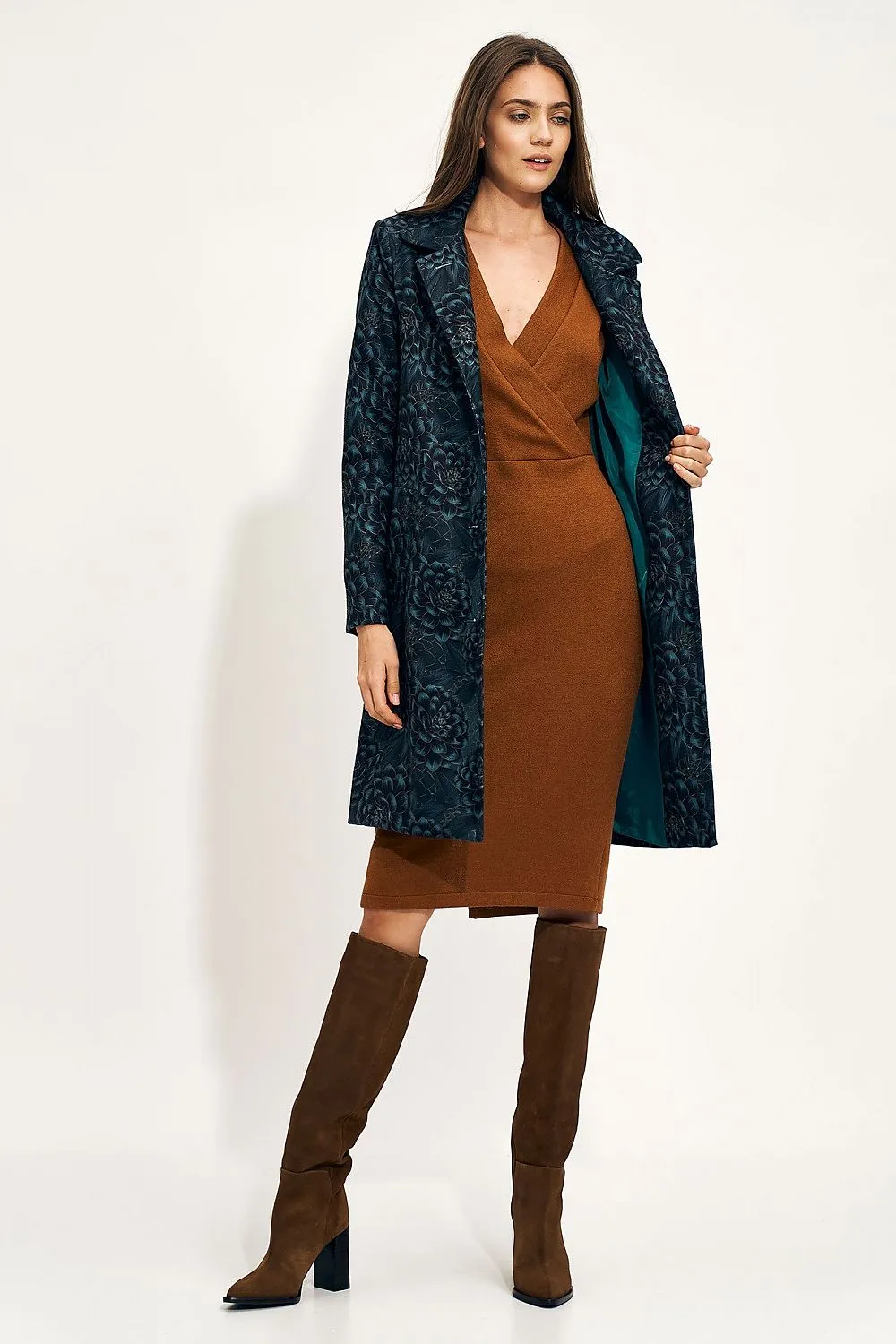 Elegant Buttoned Casual Coat