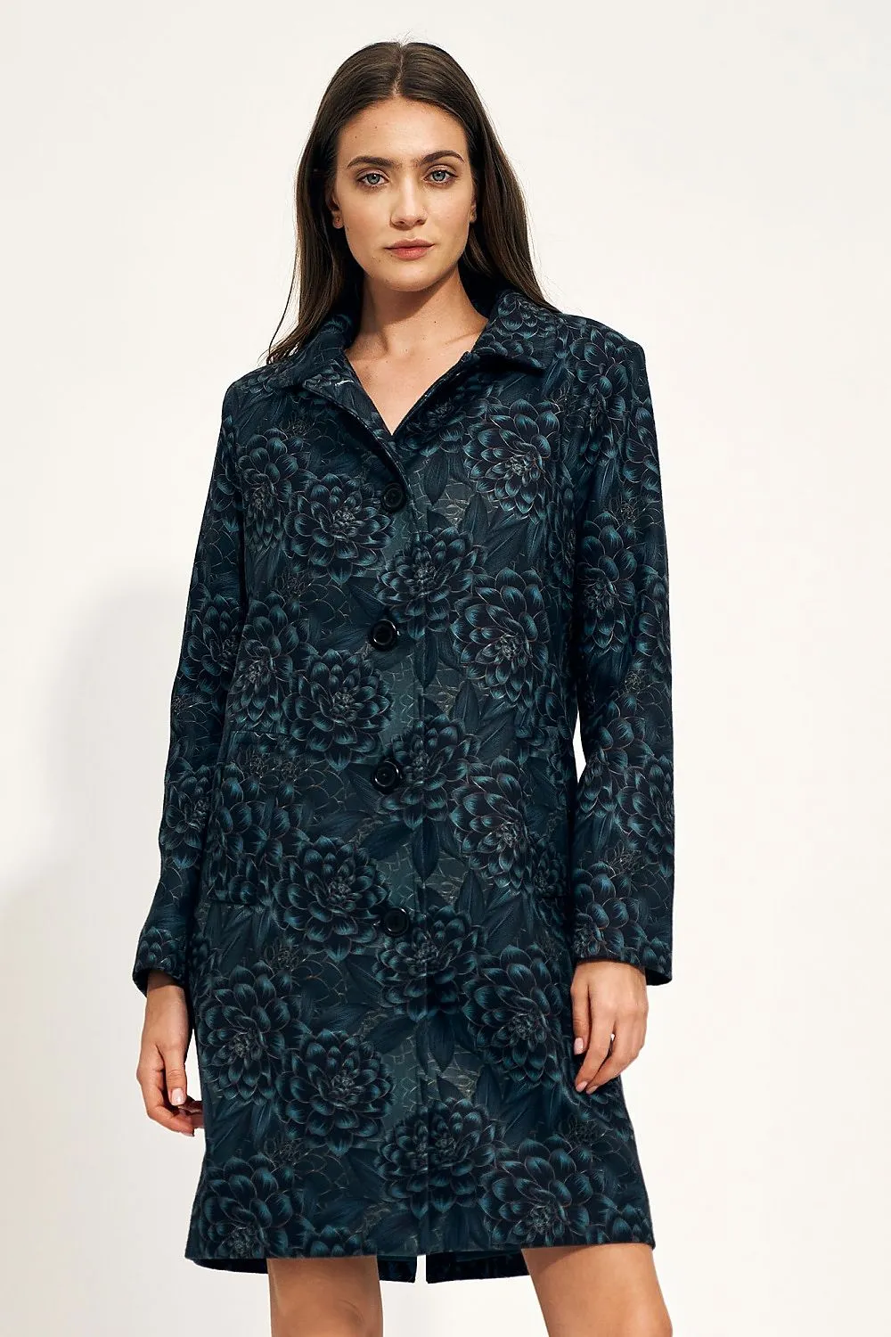 Elegant Buttoned Casual Coat