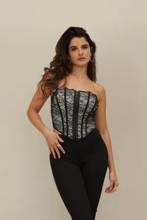 Elegant Lace Corset Top