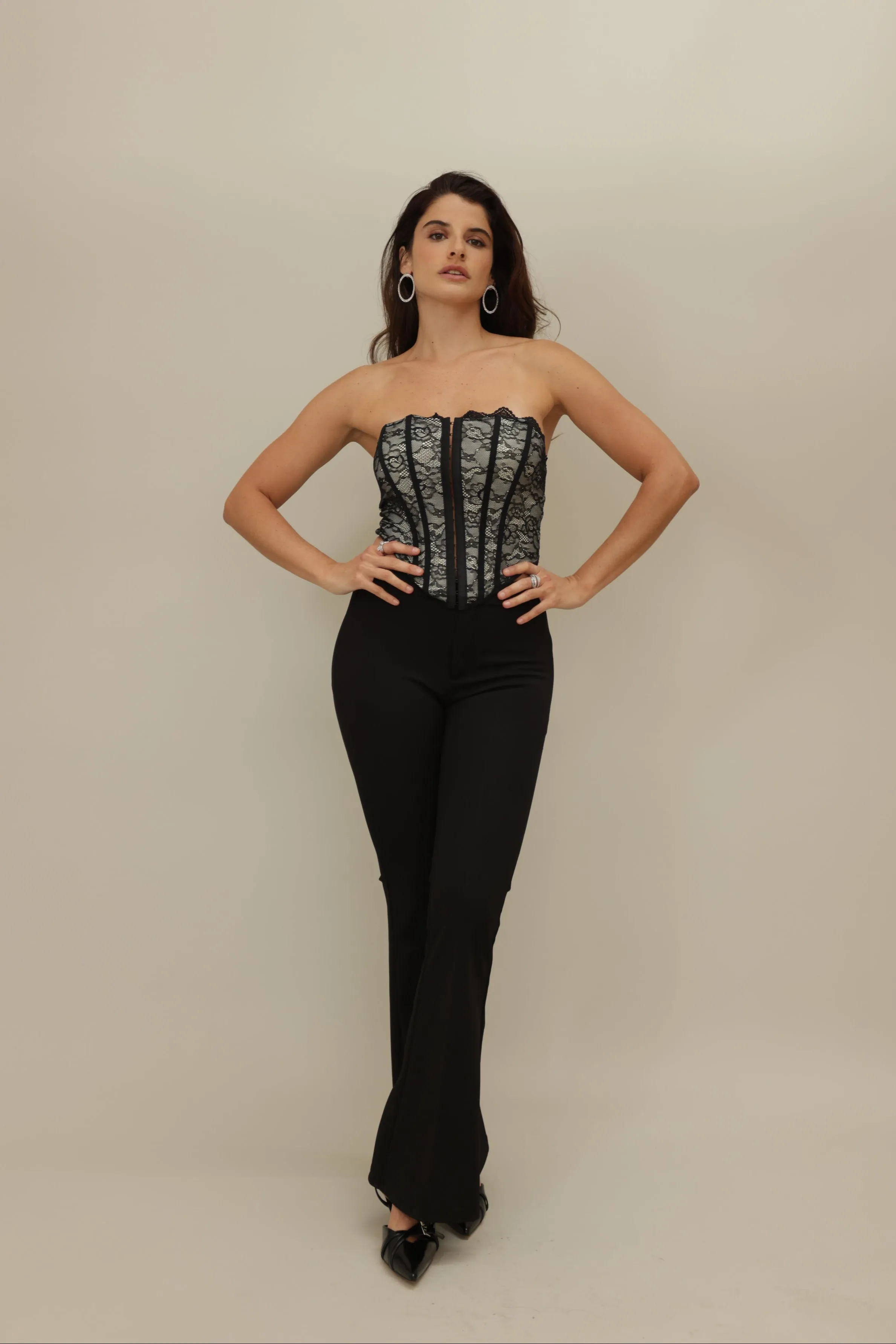 Elegant Lace Corset Top