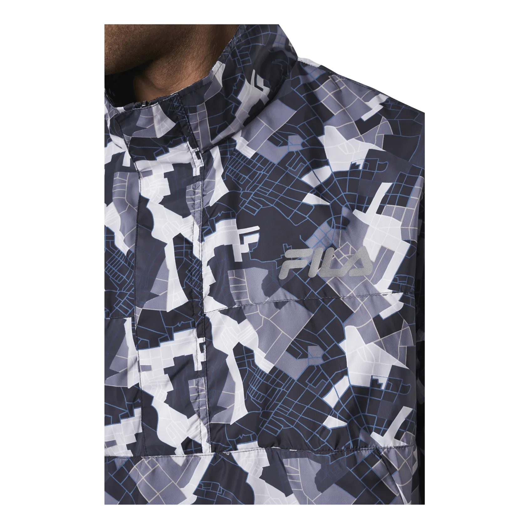 Ender Aop Wind Anorak Grey