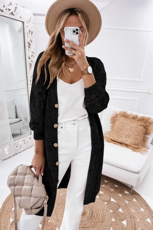 Eyes For You Sweater Cardigan