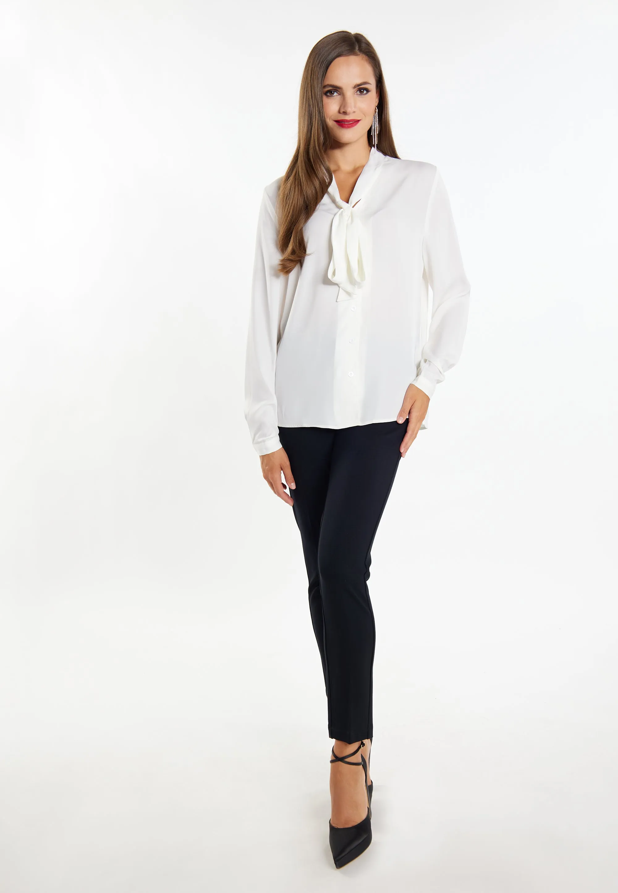 faina Women's Tie-Neck Blouse