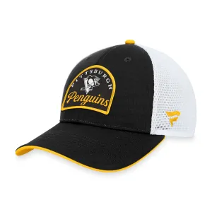 Fanatics Fundamental Structured Trucker Hat - Pittsburgh Penguins