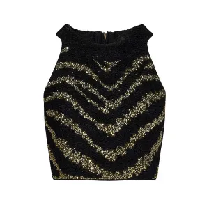 Fay Embellished Crop Top