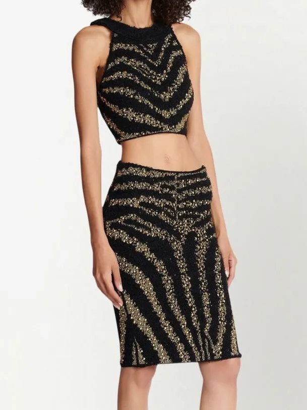 Fay Embellished Crop Top