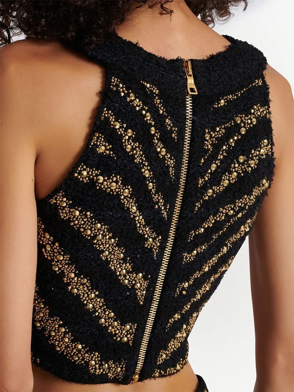 Fay Embellished Crop Top