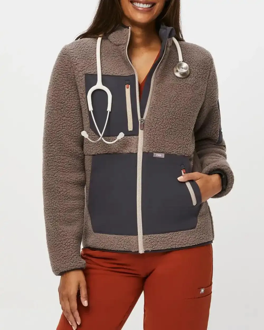 Figs Sherpa Jacket