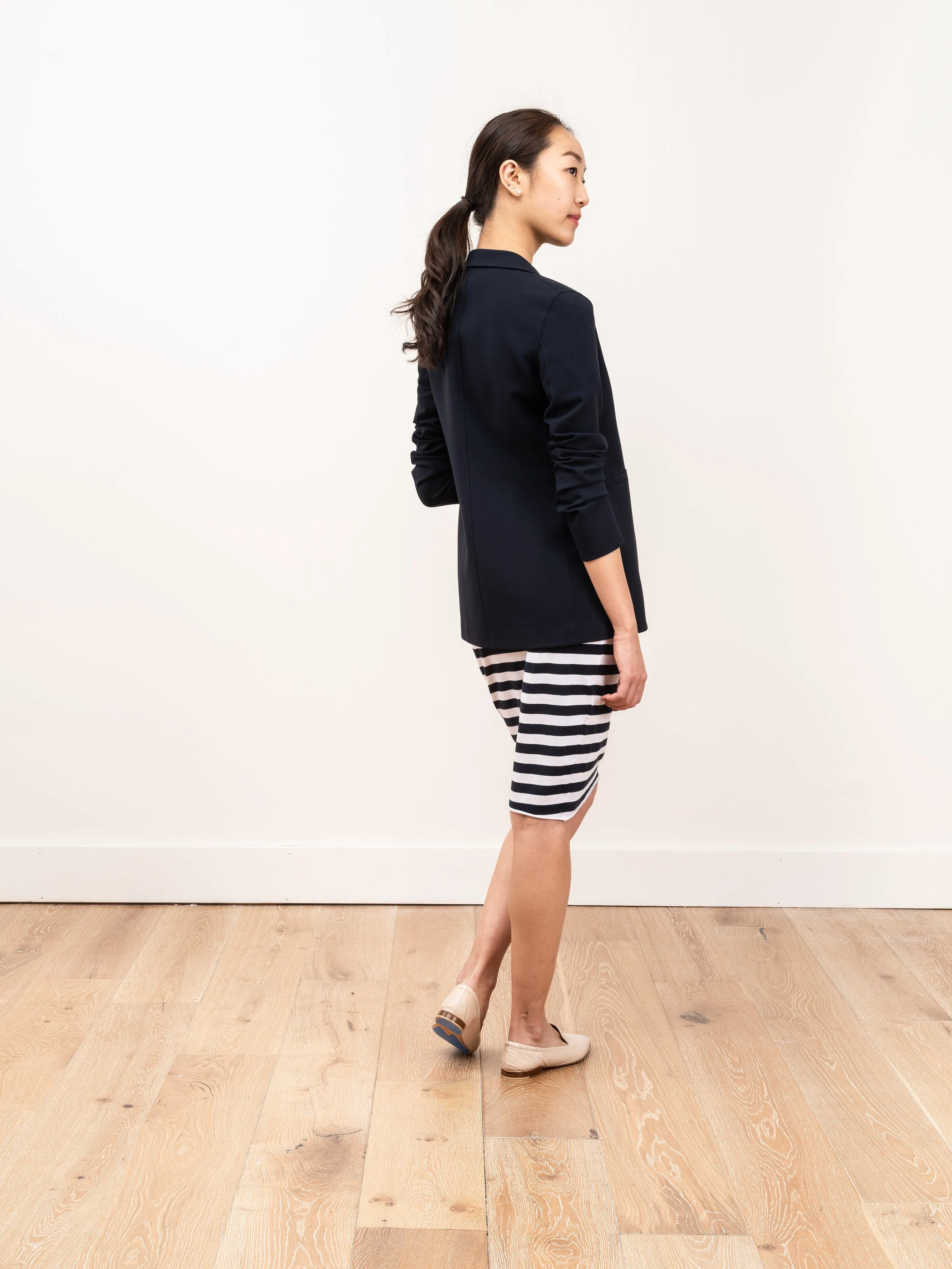 fitted blazer - midnight