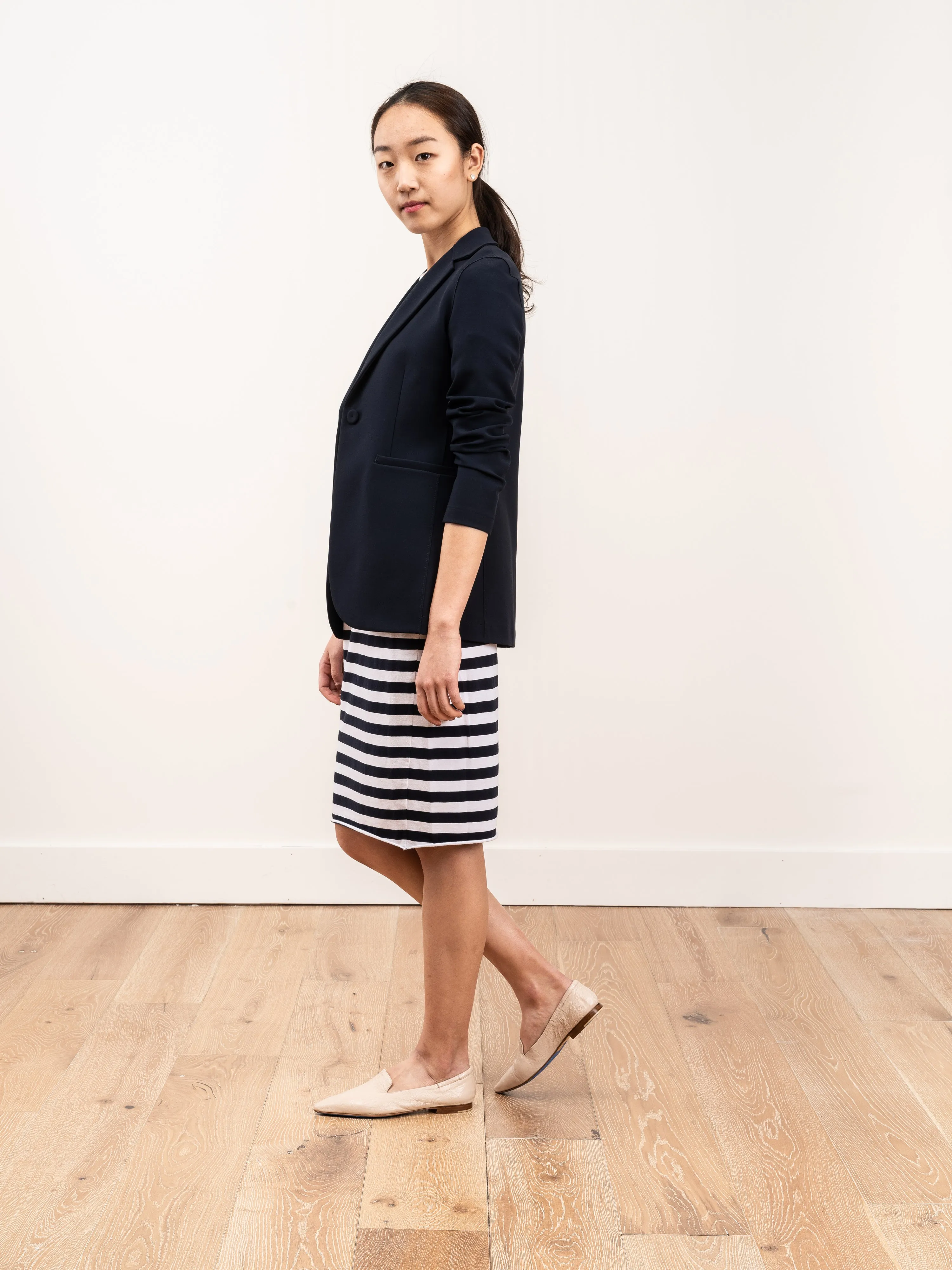 fitted blazer - midnight