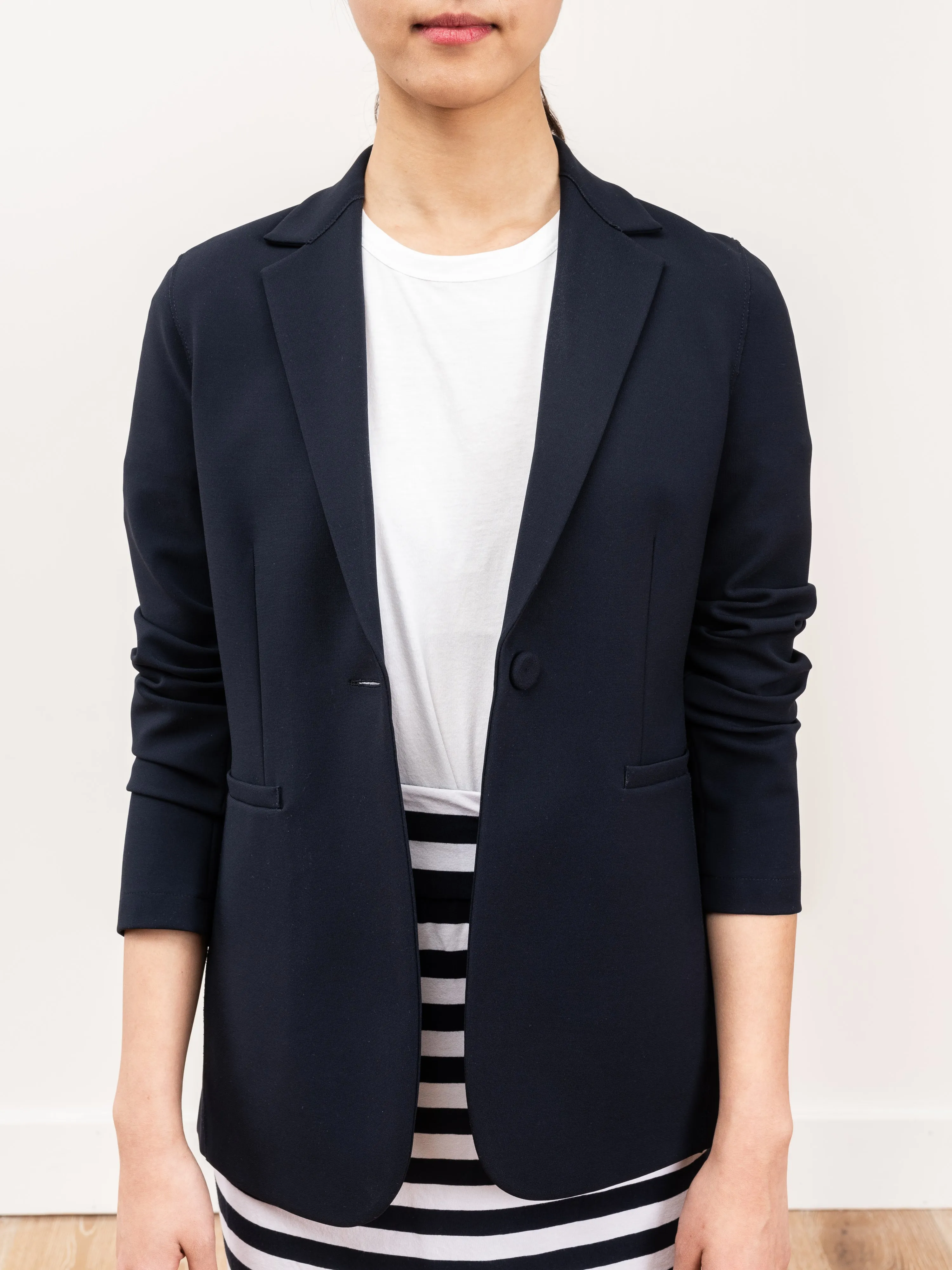 fitted blazer - midnight