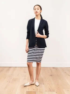 fitted blazer - midnight