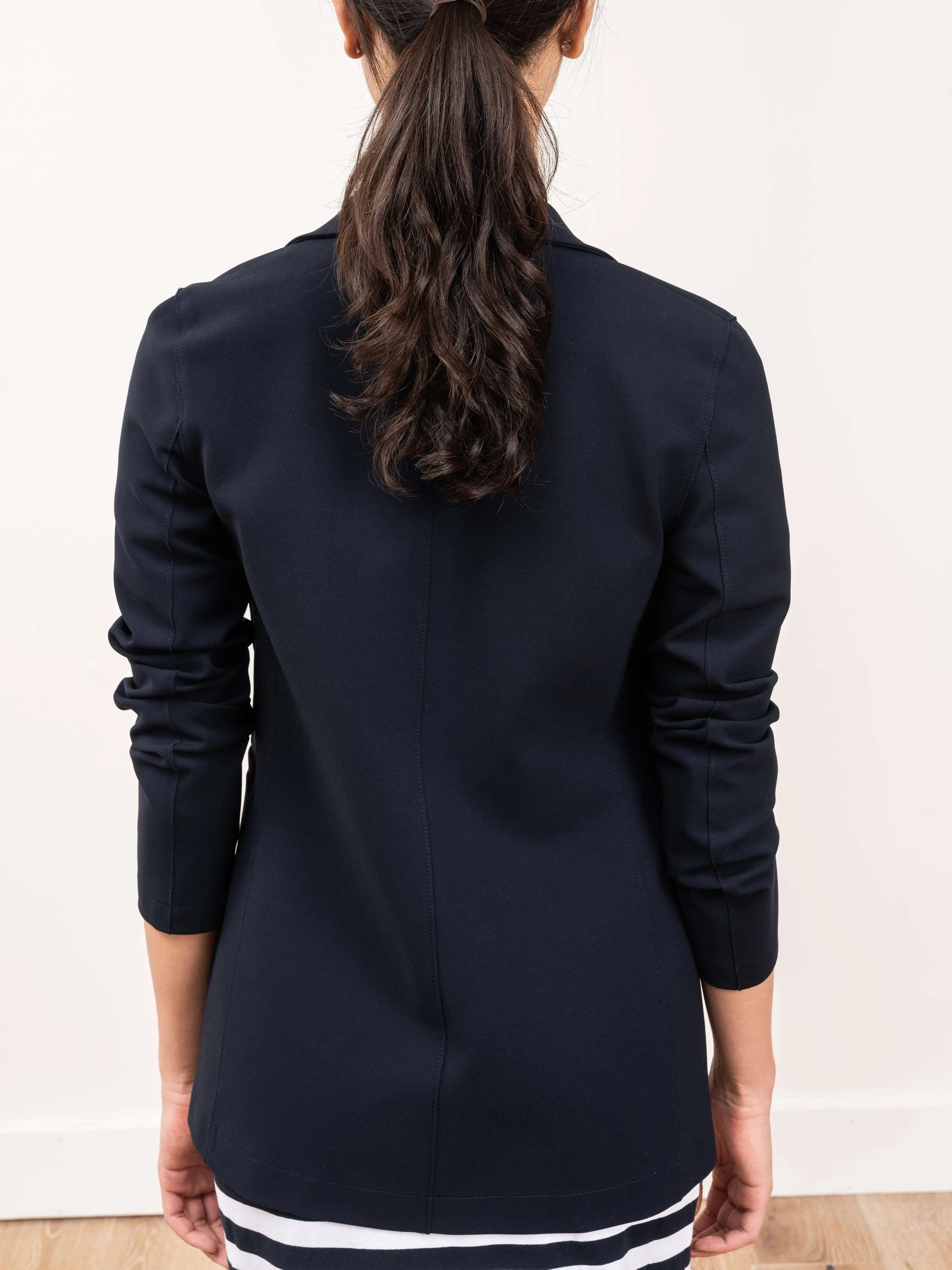 fitted blazer - midnight