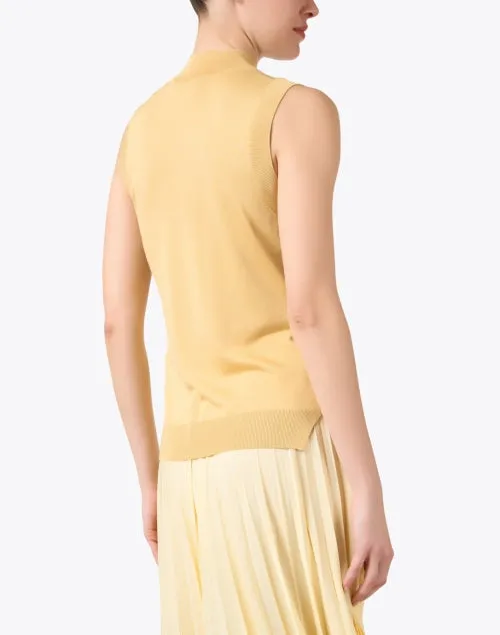 Fomila Yellow Silk Top