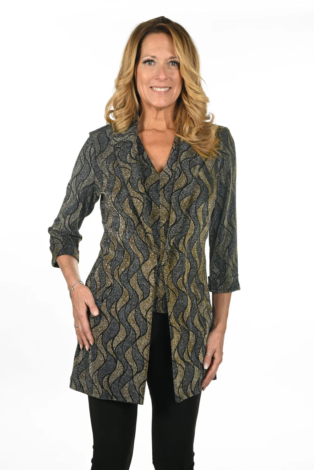 Frank Lyman Gold/Navy Blazer Style 234308