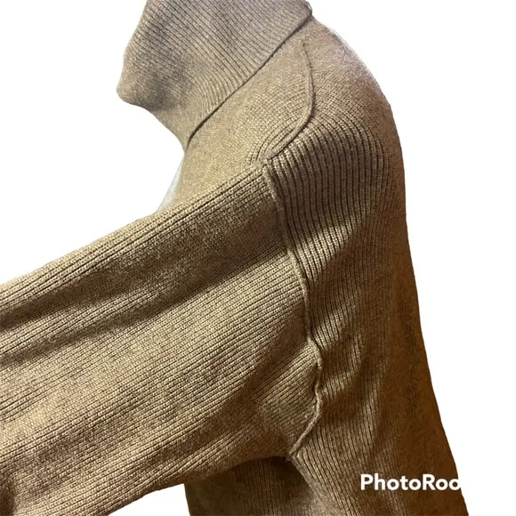 FREE PEOPLE softly structured chunky knit oversized turtleneck sweater-