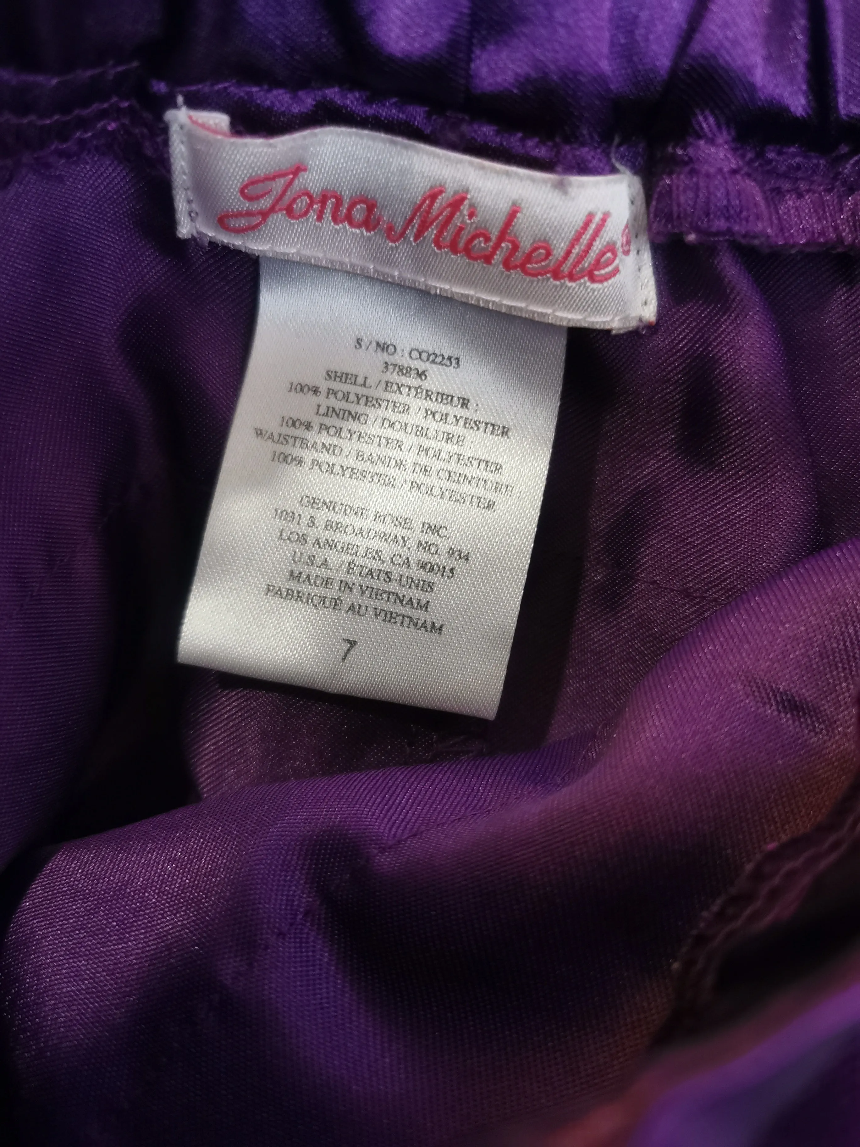 GIRL SIZE 7 YEARS - JONA MICHELLE, Ruffles & Lace Tulle Skirt EUC B52