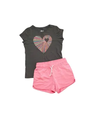 GIRL SIZE LARGE (10/12 YEARS) - CIRCO, 2 Piece Matching Summer Set VGUC B24