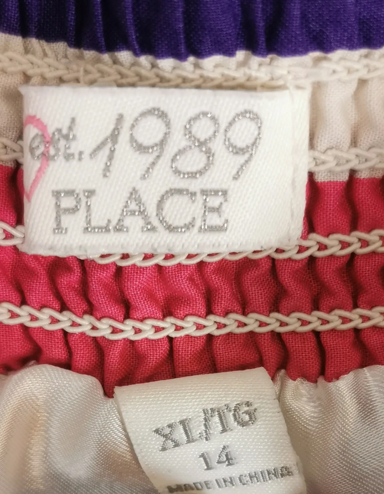 GIRL SIZE XL (14 YEARS) - CHILDREN'S PLACE, Multi-colored Skirt VGUC B52