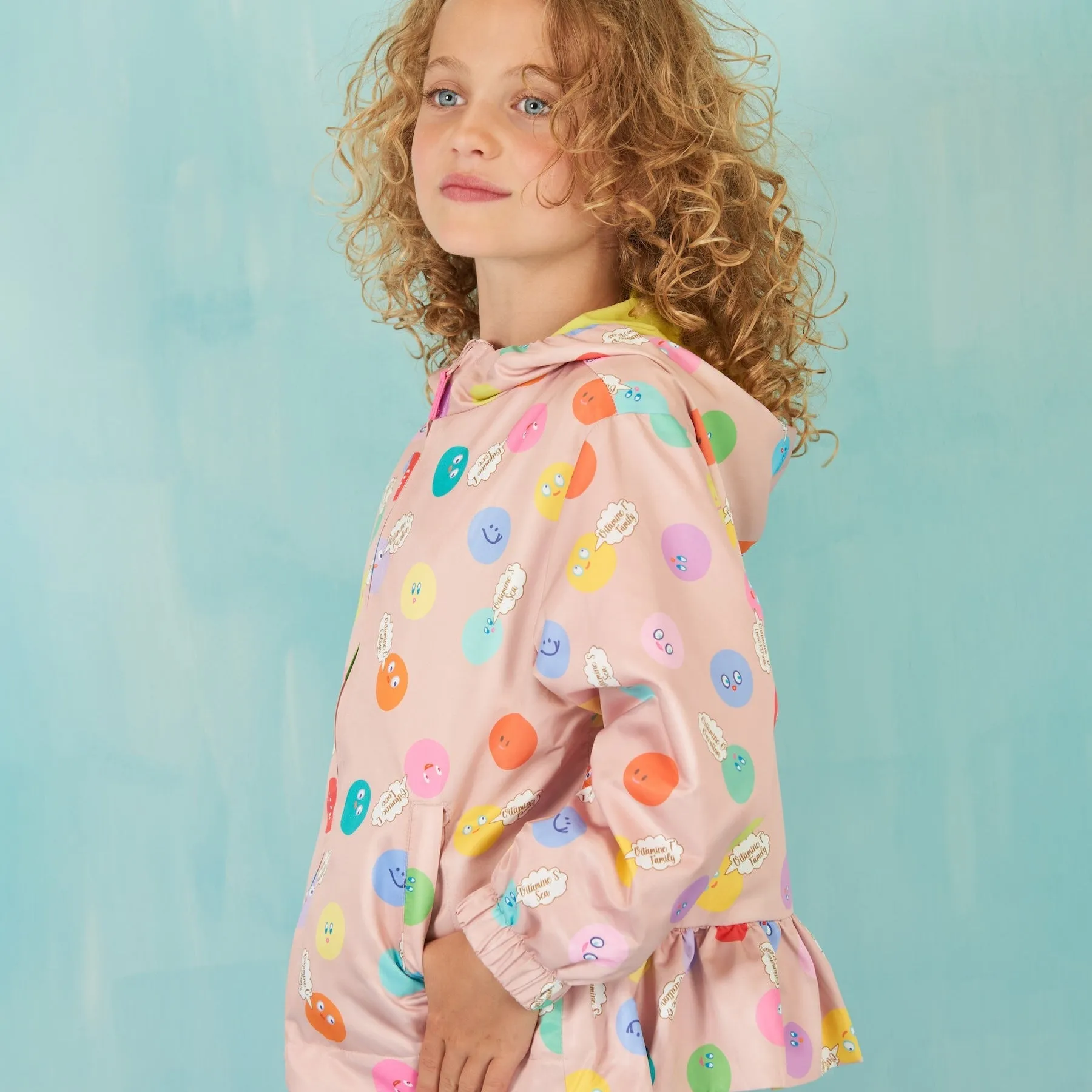 Girls Pink Crystal Jacket