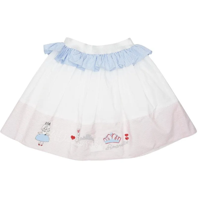 Girls White Princess Skirt