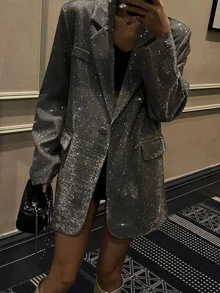 Glitter blazer jacket - Ideal for layering