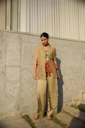 Gold Ava Wrap-Around Jacket