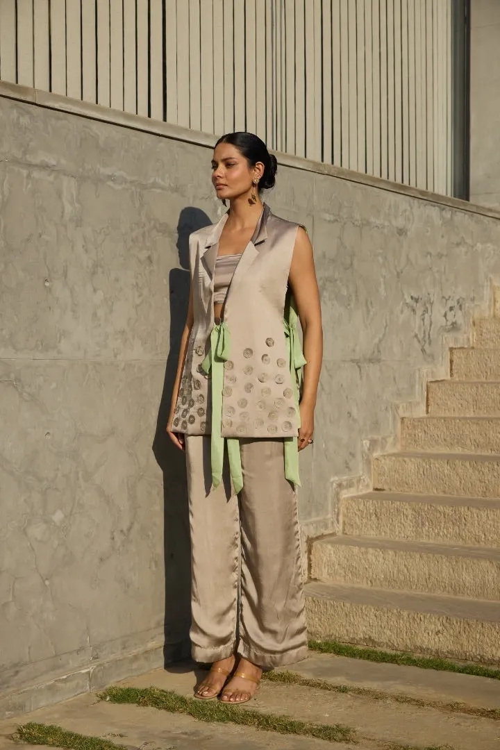 Gold Ava Wrap-Around Jacket