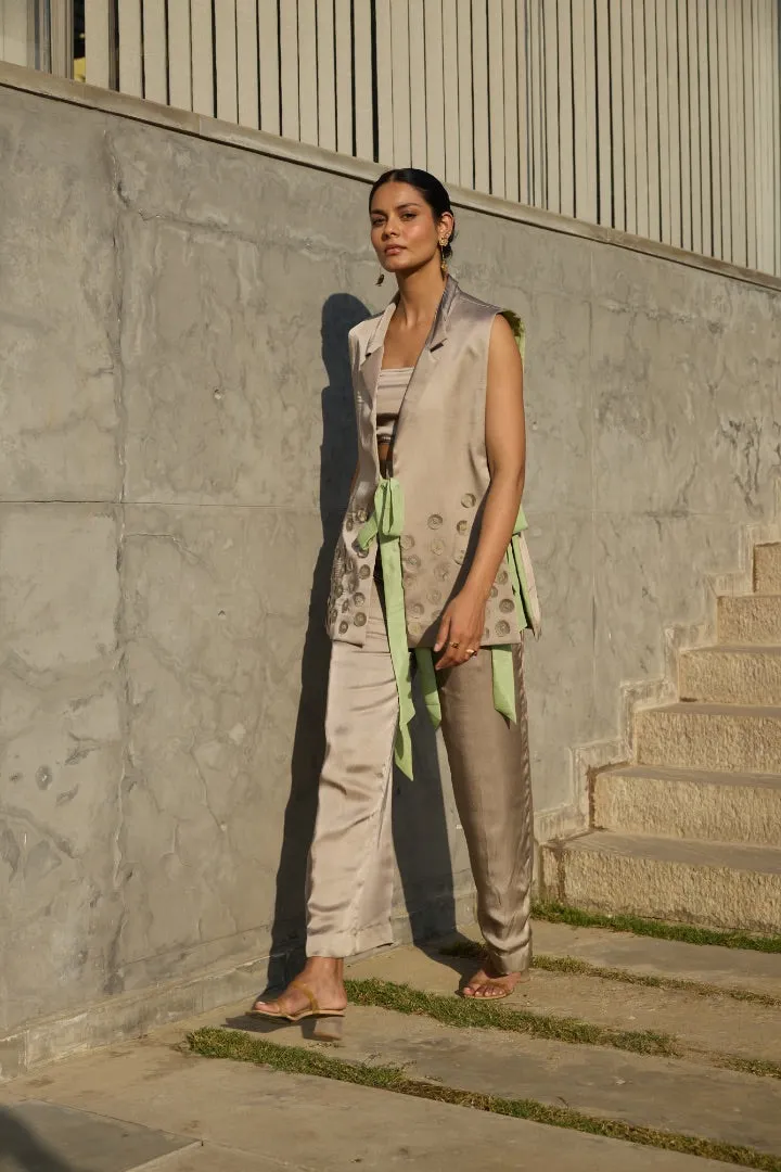 Gold Ava Wrap-Around Jacket