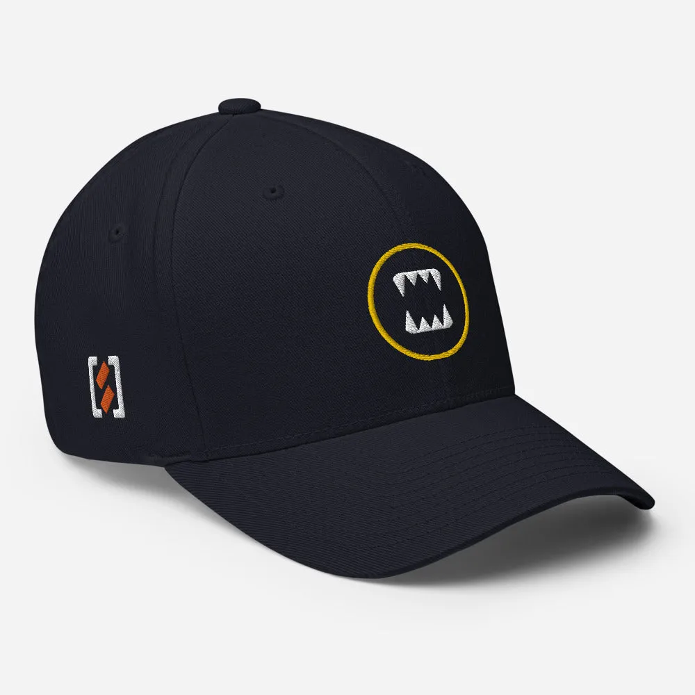 Gold Ring Teeth Icon Structured Twill Cap
