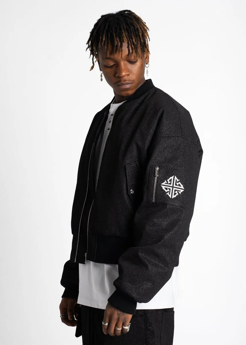 GUAPI Starry Sky Flight Jacket (Black)