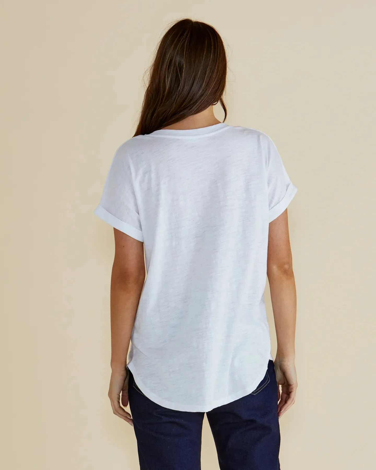 Hailey Short Sleeve Tee | White