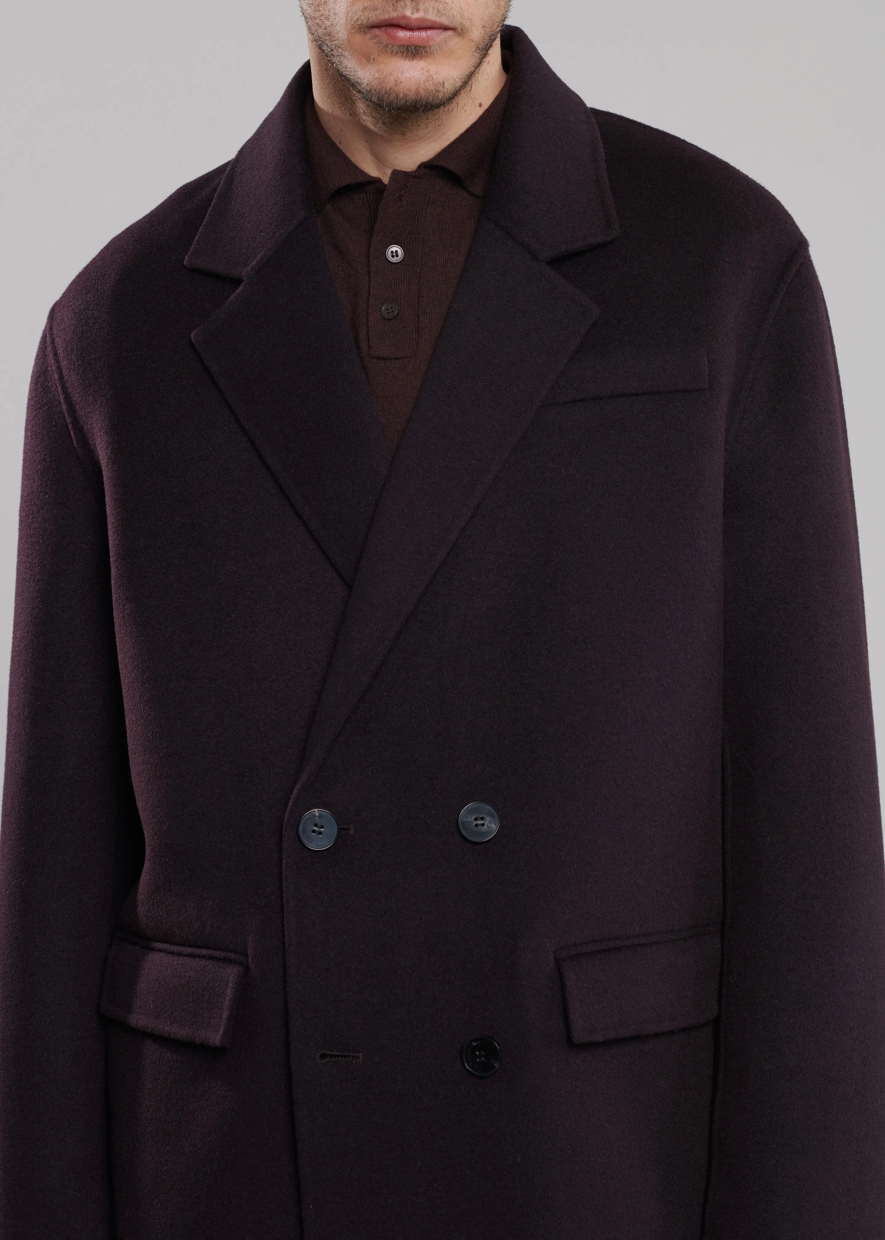 Harry Wool Blazer - Dark Plum