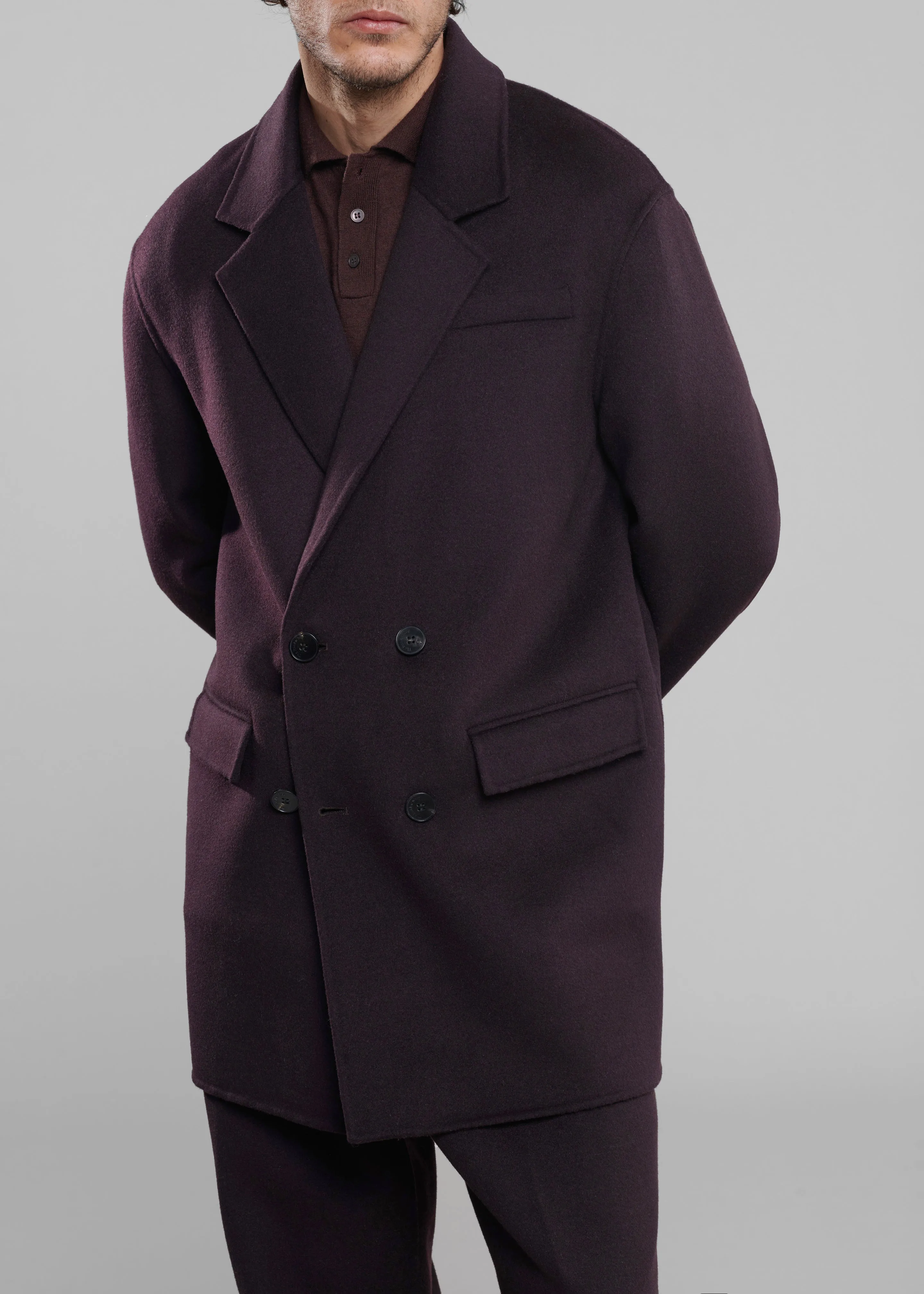 Harry Wool Blazer - Dark Plum