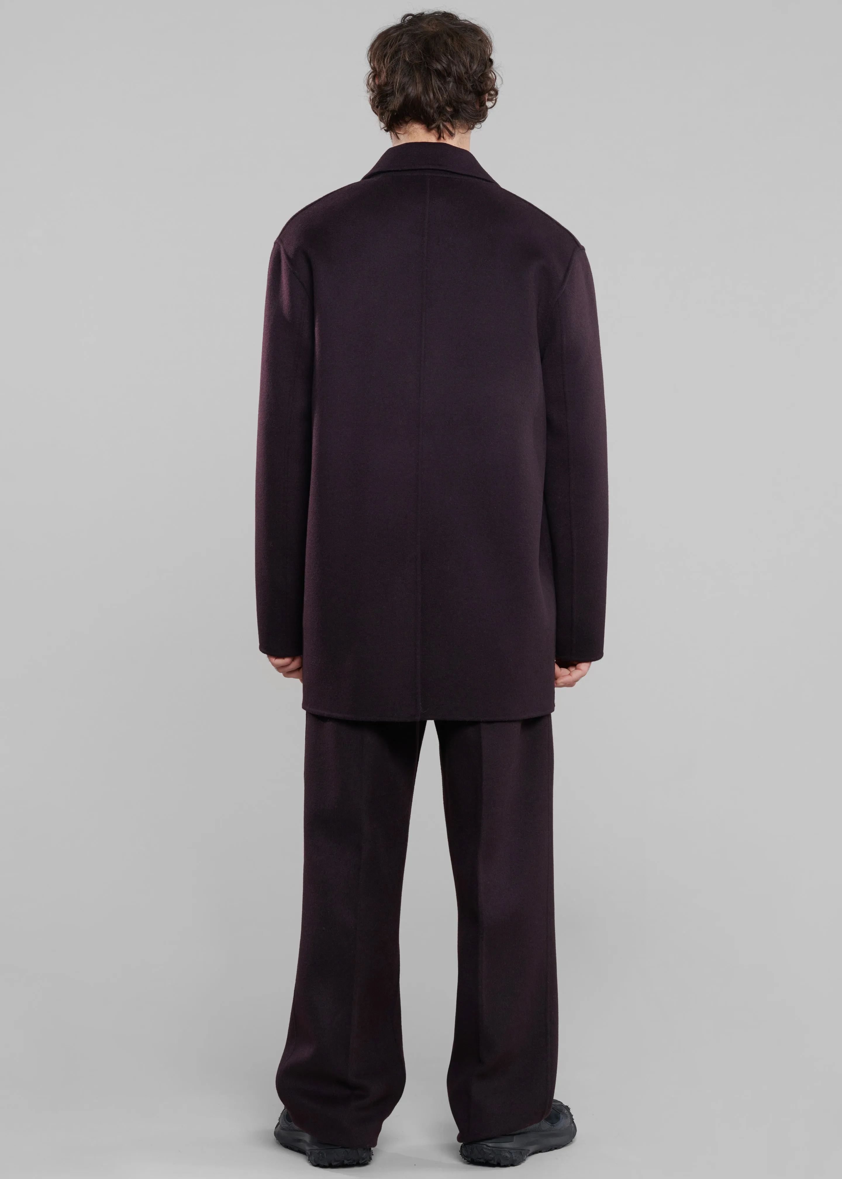 Harry Wool Blazer - Dark Plum