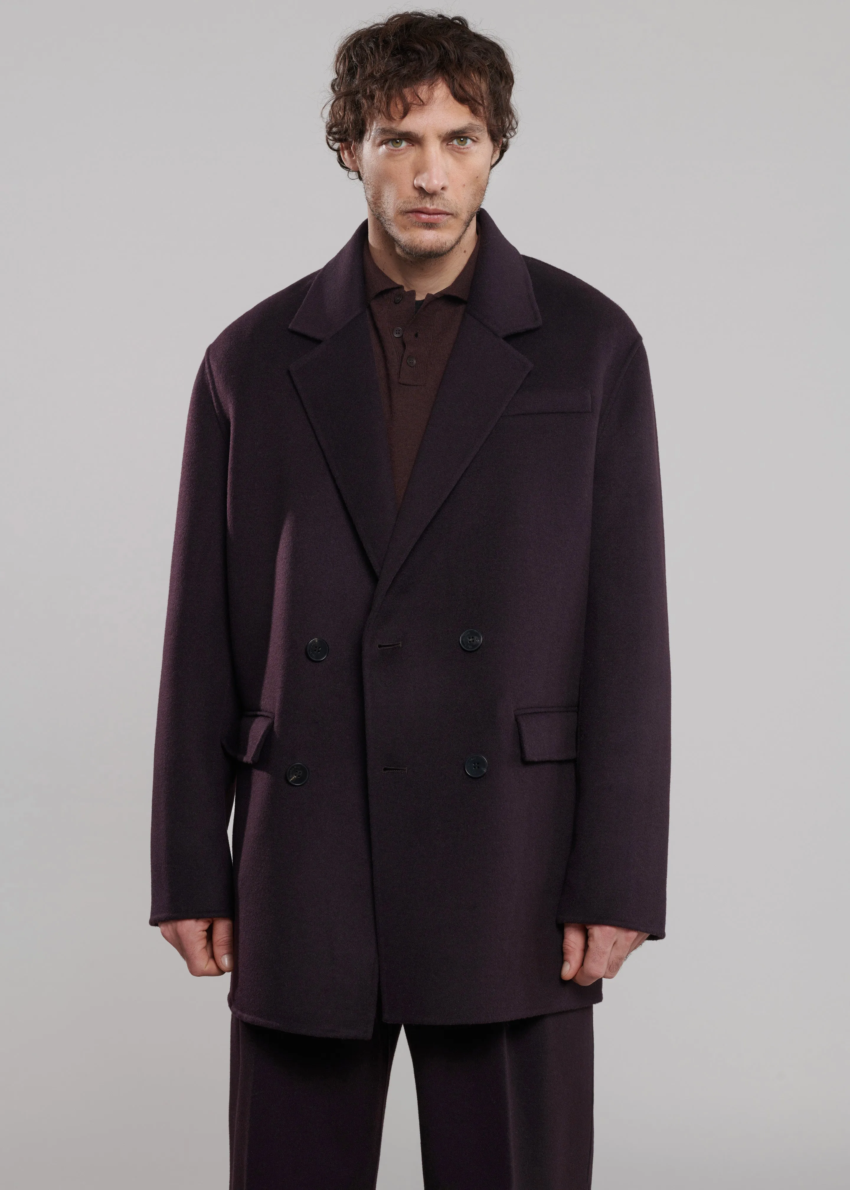 Harry Wool Blazer - Dark Plum