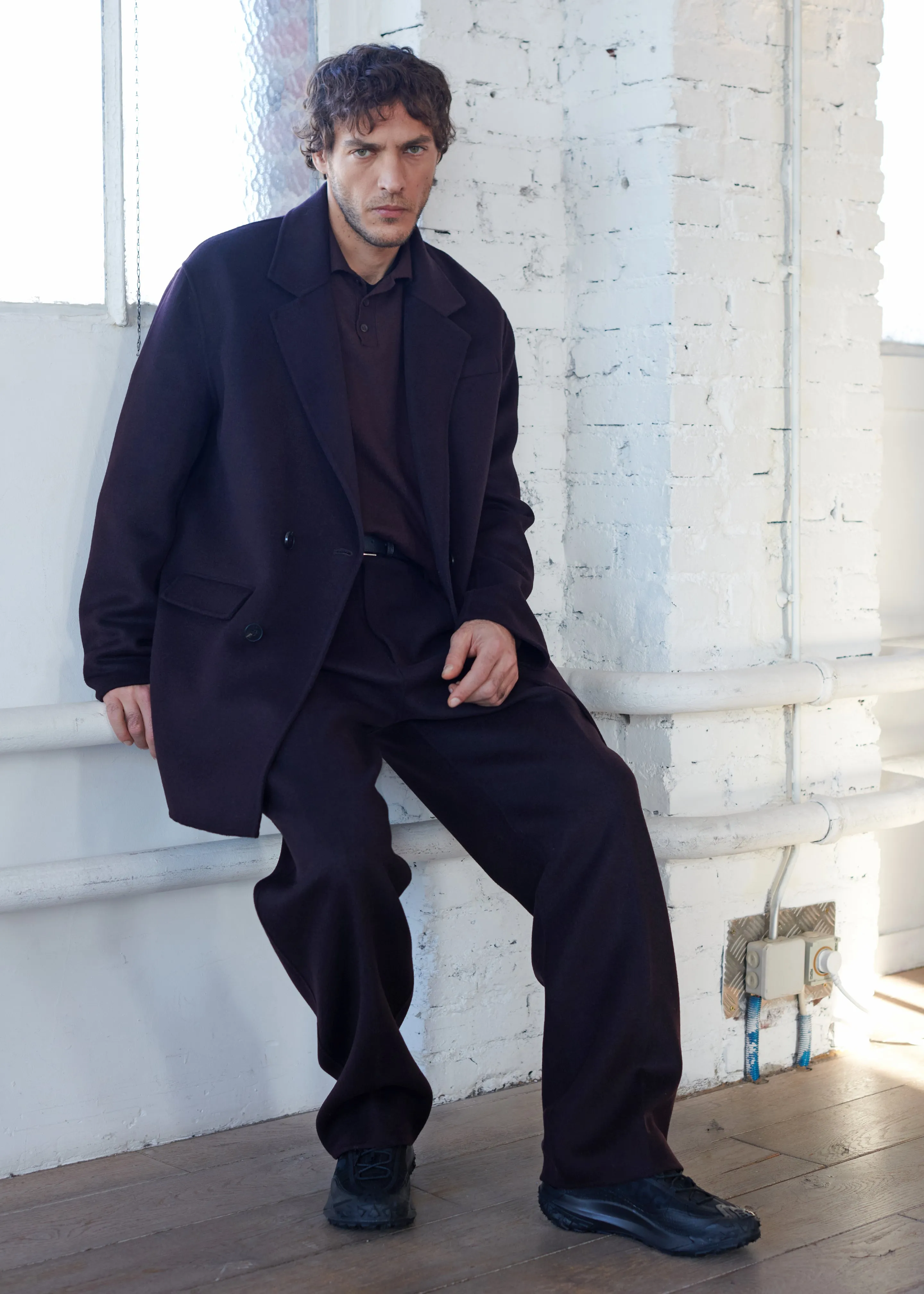 Harry Wool Blazer - Dark Plum