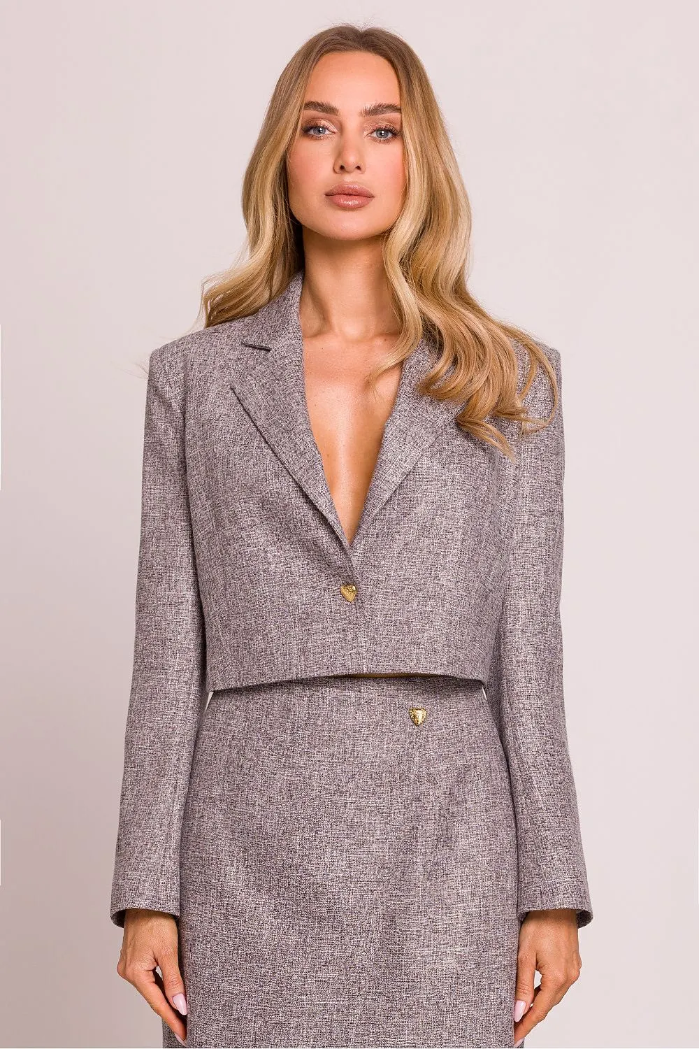 Heart Button Elegant Blazer