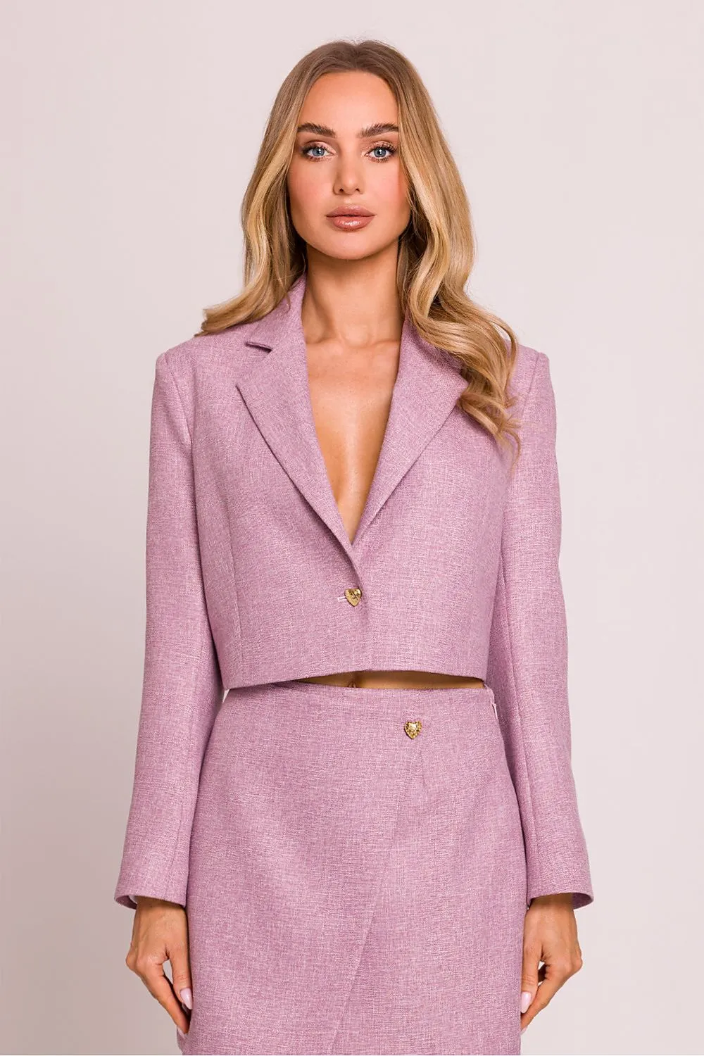 Heart Button Elegant Blazer