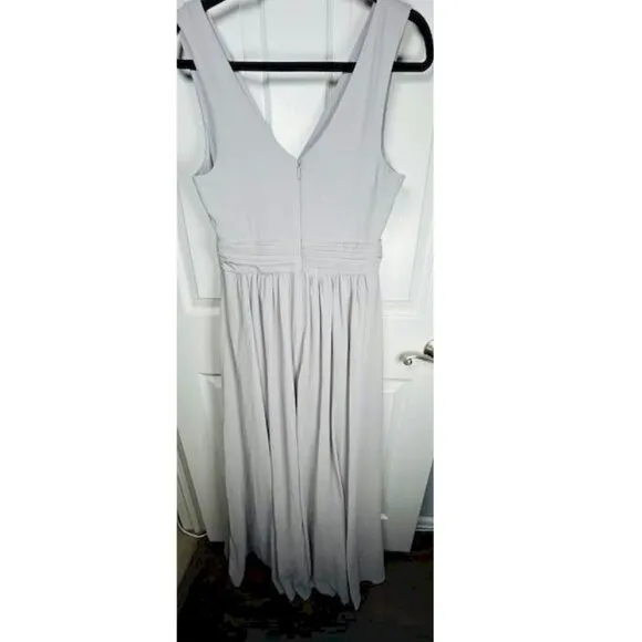 Heavenly Hues Light Gray Maxi Dress Size Medium by Lulu's NWOT