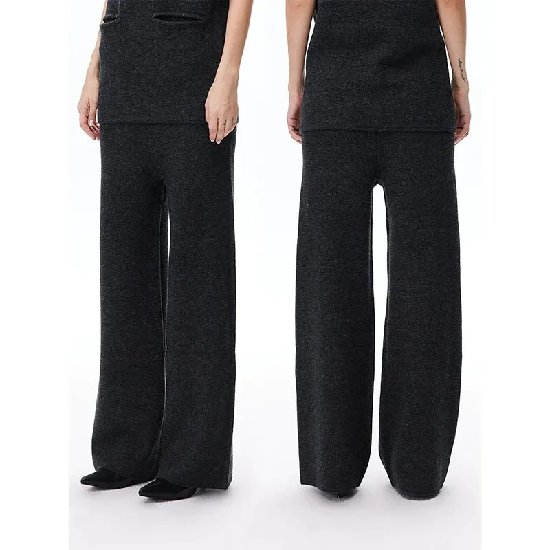 High-Intelligence Minimalist Knit Suit