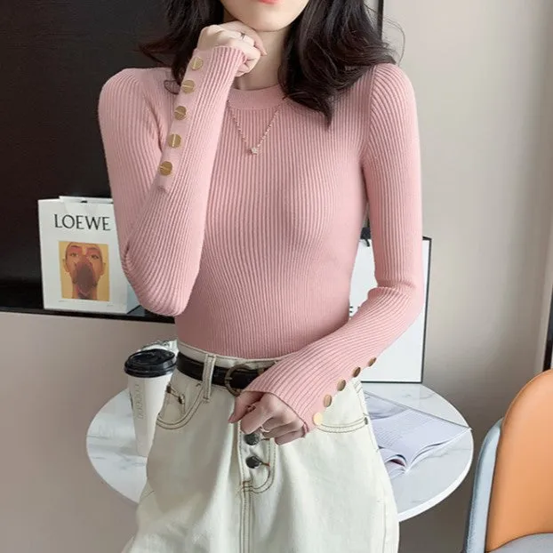 High Neck Pink Top