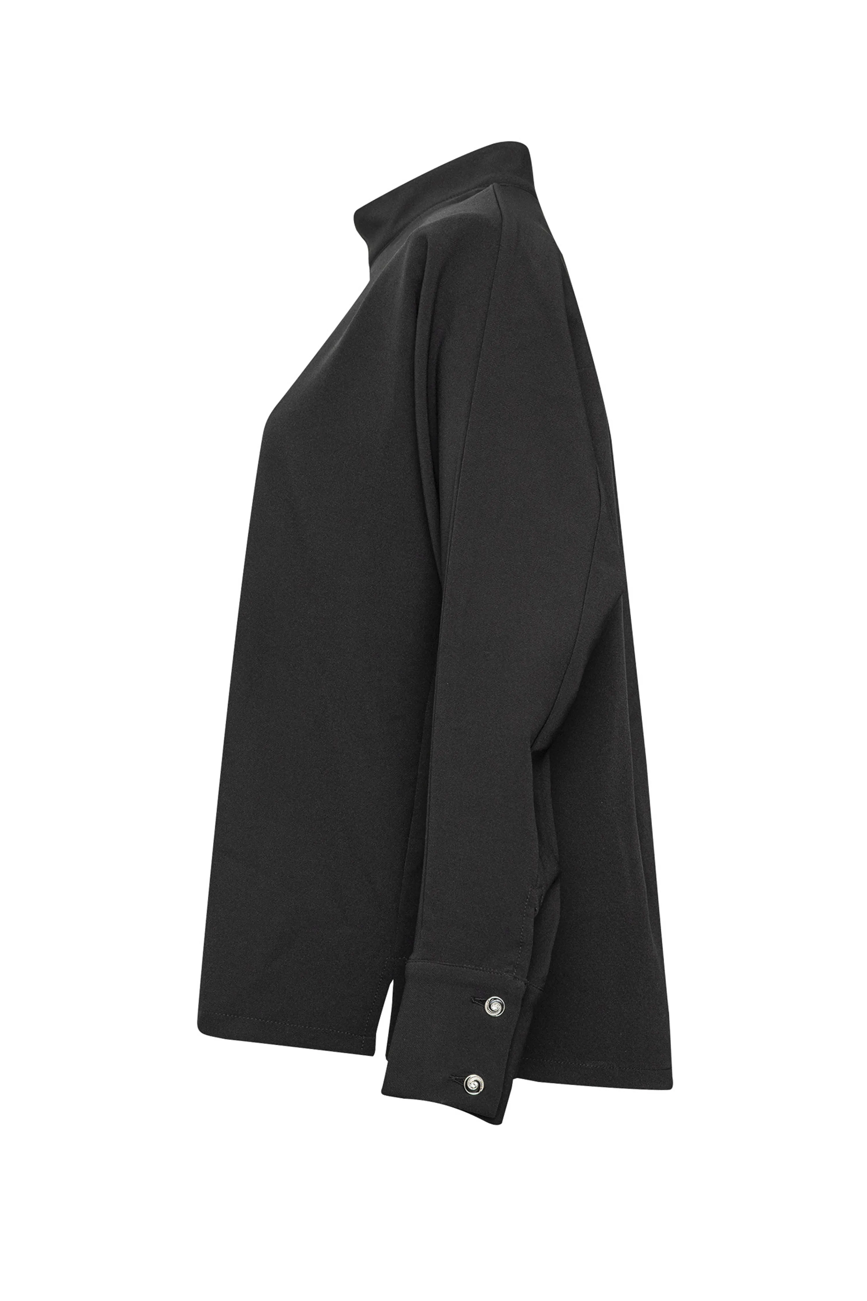 High-Neck Short Blouse