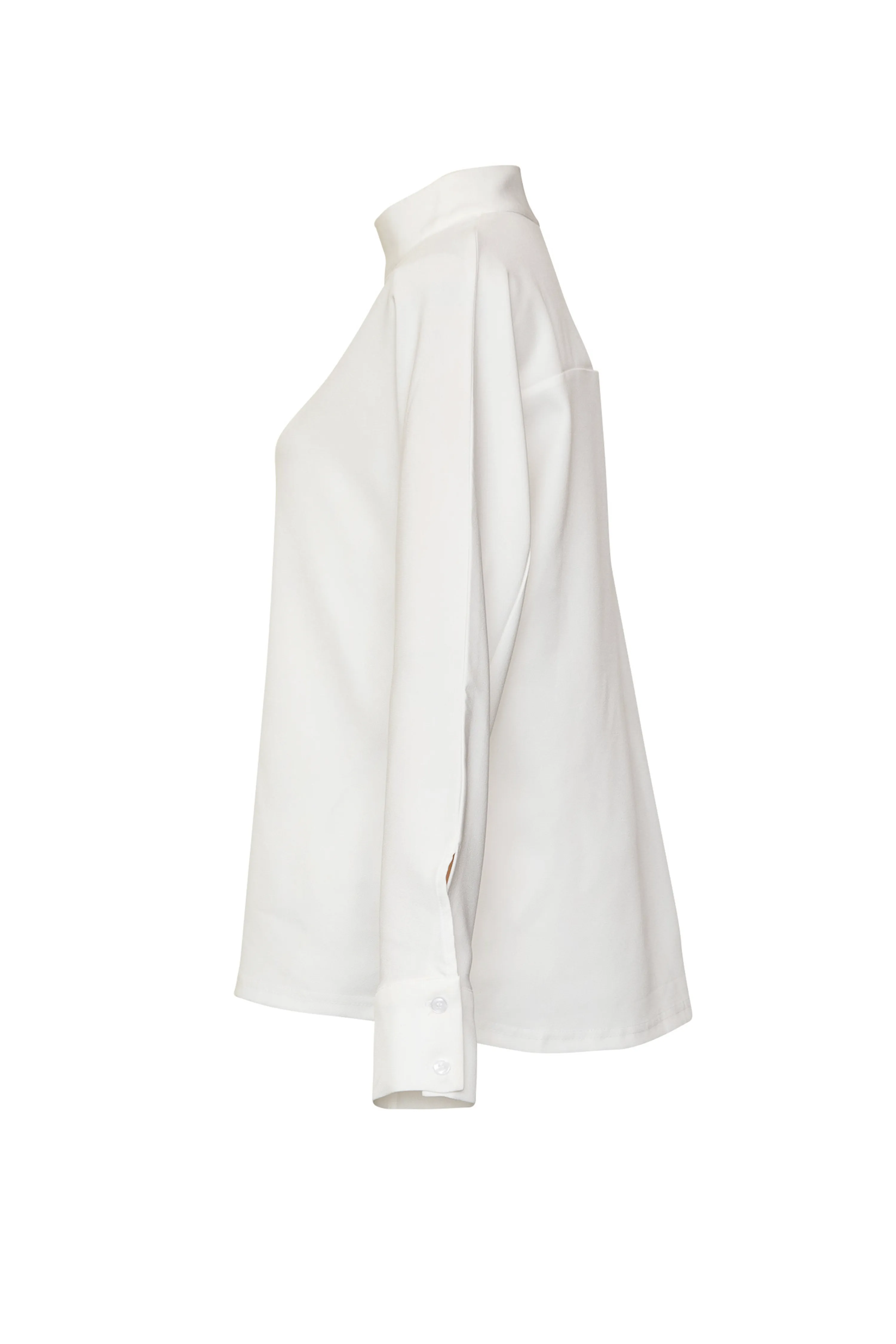 High-Neck Short Blouse