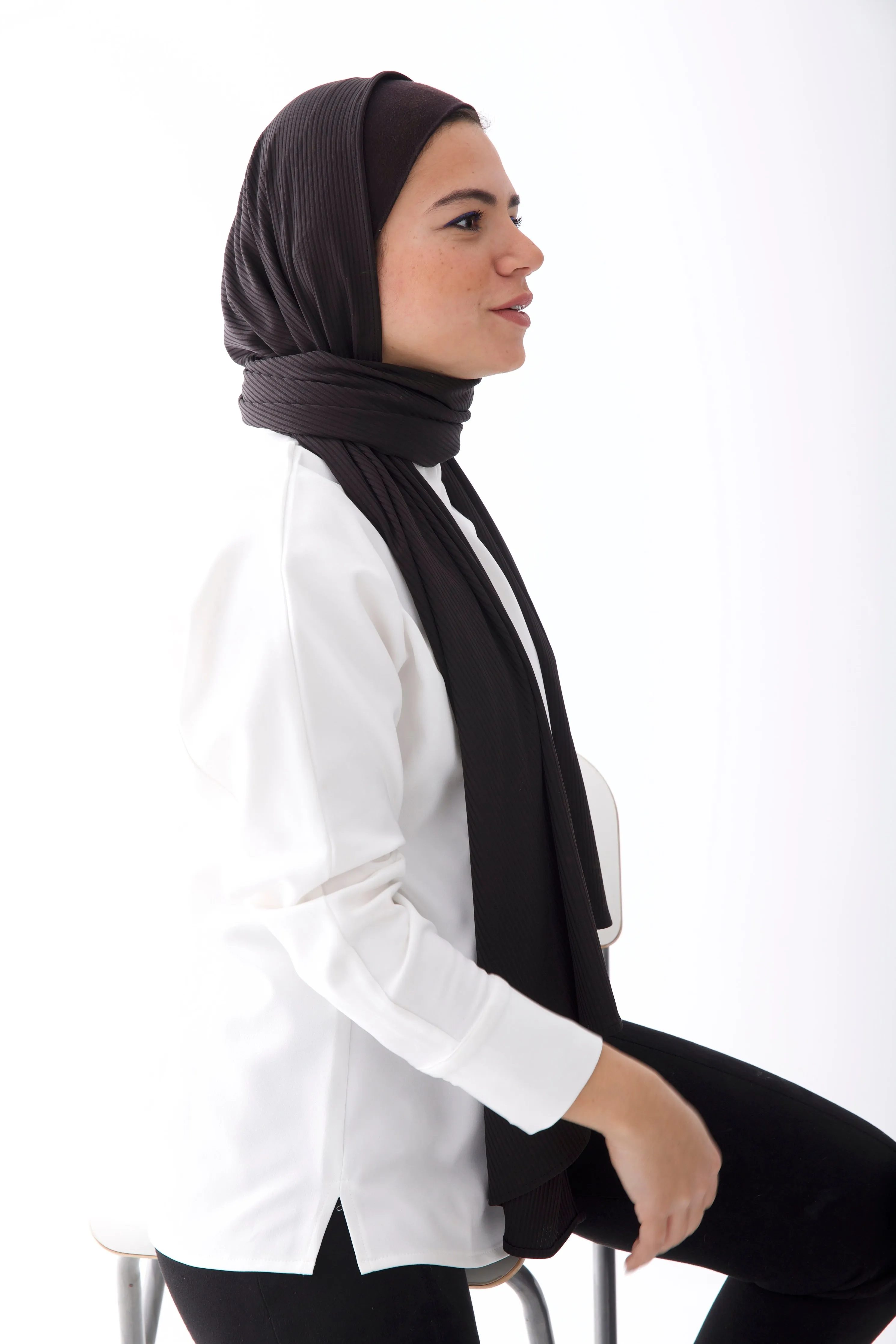 High-Neck Short Blouse